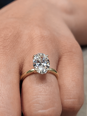 New Dawn Lab Grown Round Brilliant Solitaire Ring - Diamond