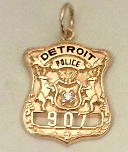 Detroit Police Department Badge Pendant