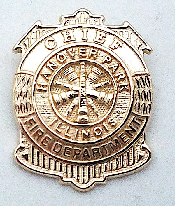 Hanover Park Illinois Fire Dept Badge Pendant