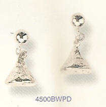 KISS Drop Earrings - Silver or Gold