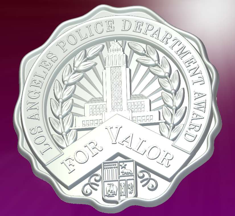 LAPD Medal of Valor Badge Pendant