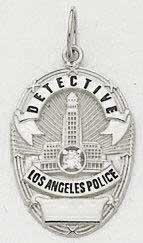 LAPD Med Badge Pendant - Gold