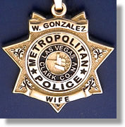 Las Vegas Metropolitan Police Badge Pendant