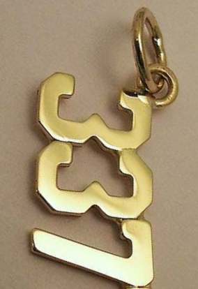 Personalized Number Pendant for Racers