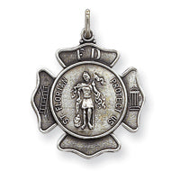 St. Florian Sterling Pendant - Silver