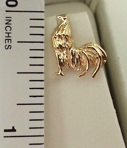 Rooster Stud Earrings - Gold