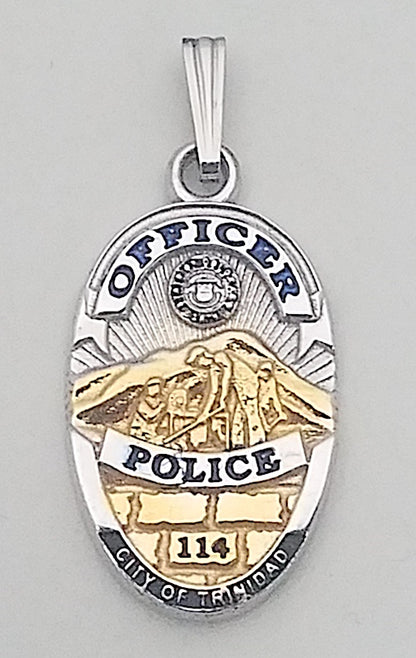 Township of Teaneck Police Department Badge Pendant