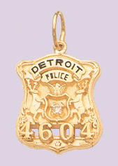 Detroit Police Department Badge Pendant