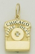 Chicago FD Badge Pendant