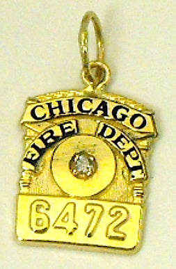 Chicago FD Badge Pendant