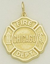 Chicago FD Med Badge Without Enamel
