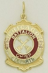 Chicago FD Badge Pendant - Captian (7/8)