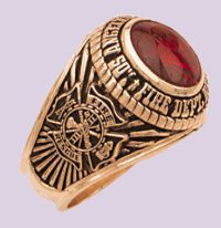 LACFD Large Ring - Gemstone