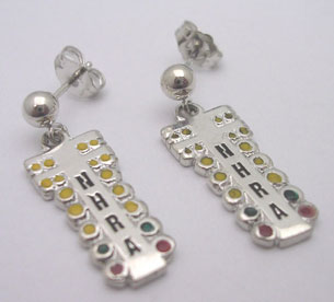 NHRA Start Tree Earrings - Silver