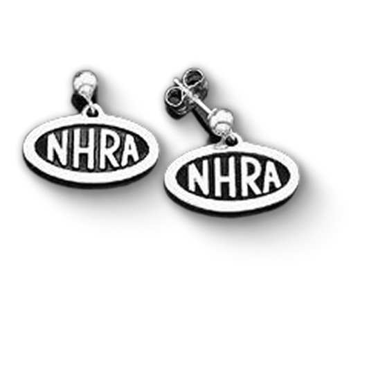 NHRA Oval Logo Earrings - Dangle