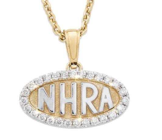NHRA Oval Pendant - Diamond