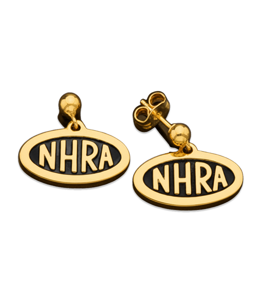 NHRA Oval Logo Earrings - Dangle
