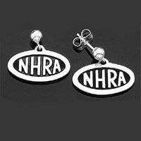 NHRA Oval Logo Earrings - Dangle