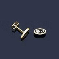 NHRA Oval Logo Earrings - Petite Studs