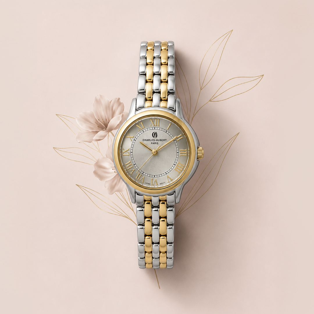 Charles-Hubert Two-Tone Quartz Watch