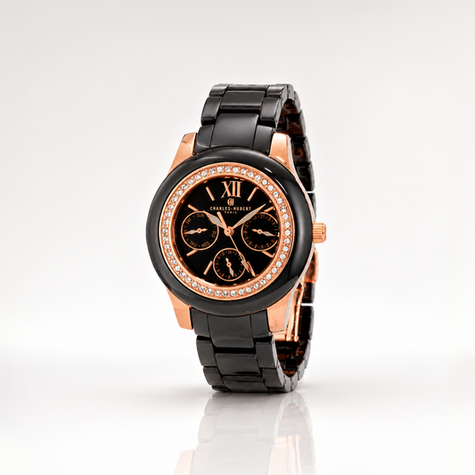Charles-Hubert Stainless Steel Quartz Watch 6810-B